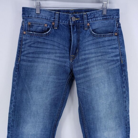 American Eagle Slim Straight Jeans Men's Size 30x32 - Picture 2 of 8